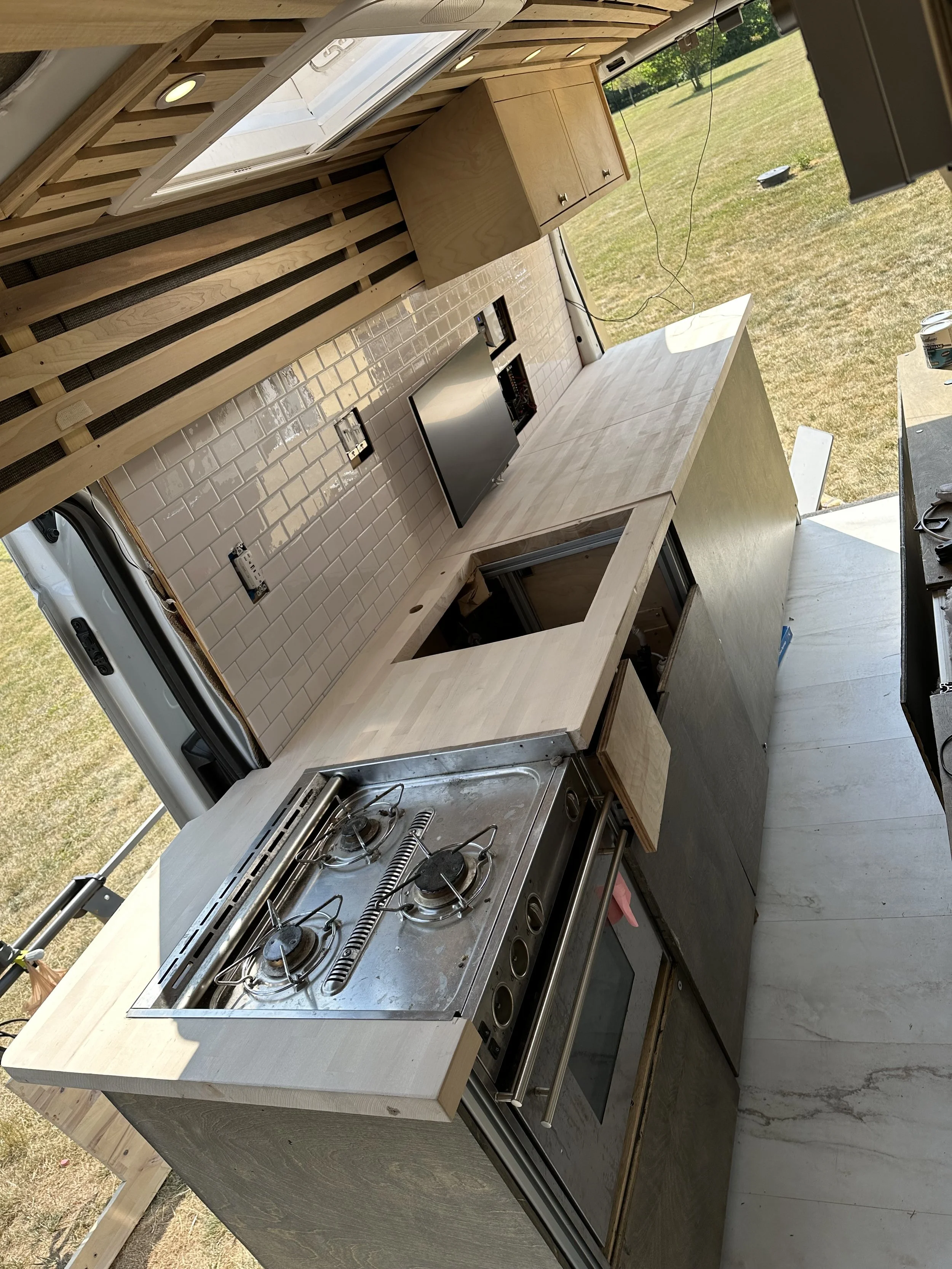 Butcher Block Overhang Extension